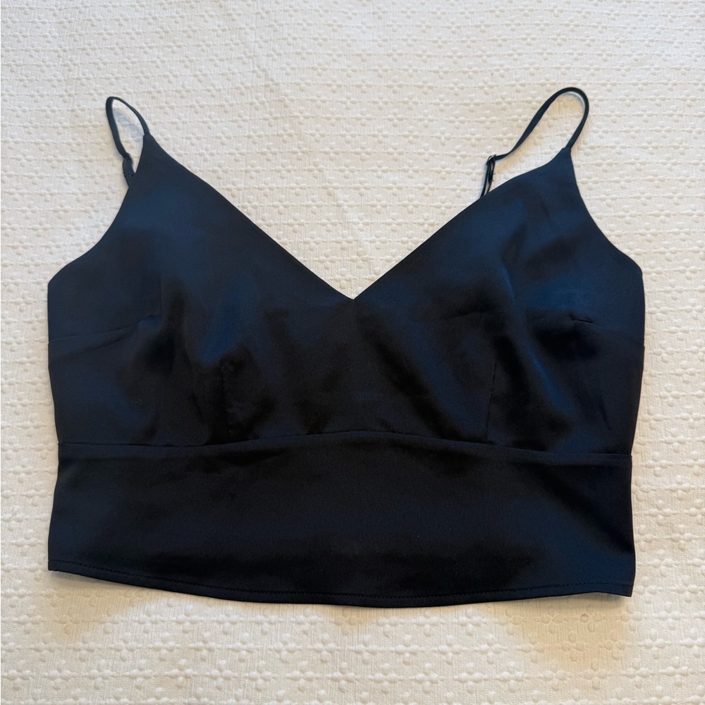 Abercrombie & Fitch Satin Crop Top - Picture 3 of 7